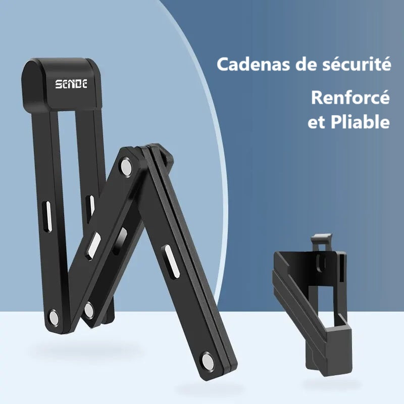 Cadenas Pliable de Sécurité pour Trottinette, Vélo et Moto