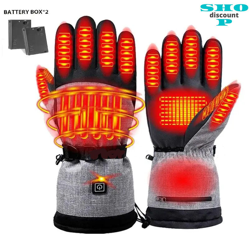 **Gants Chauffants Électriques 3M Imperméables – Idéal pour la Trottinette, le Snowboard, le Cyclisme, la Moto, le Vélo et le Ski en Hiver**
