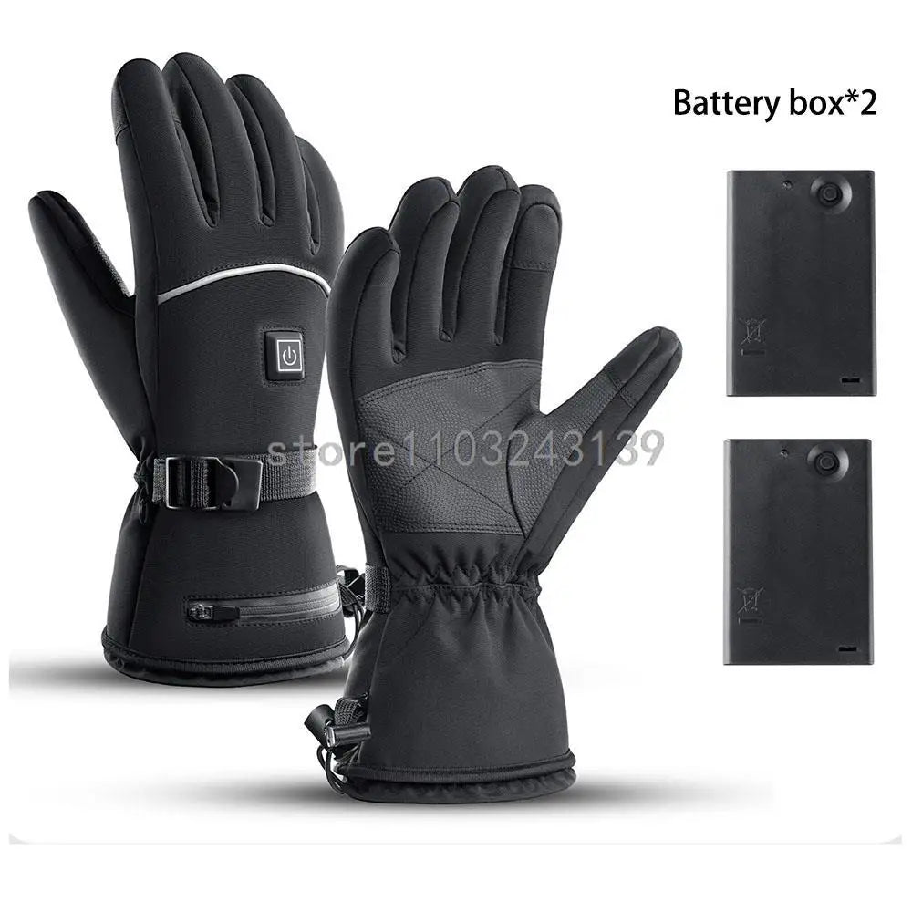 **Gants Chauffants Électriques 3M Imperméables – Idéal pour la Trottinette, le Snowboard, le Cyclisme, la Moto, le Vélo et le Ski en Hiver**
