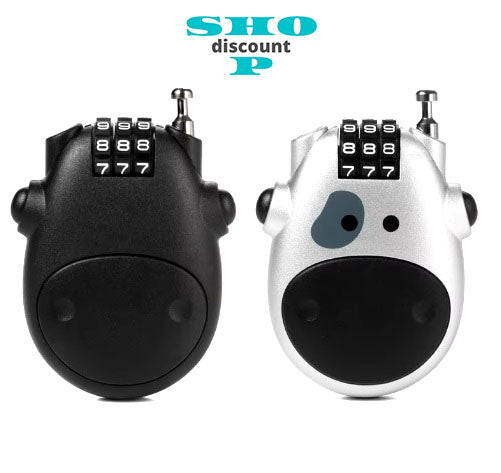 Câble de Sécurité Télescopique en Acier avec Antivol à Code pour Trottinette, casque, veste, etc…